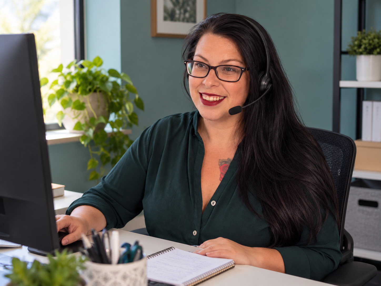 Desiree Coomer at work, D Foster Consulting