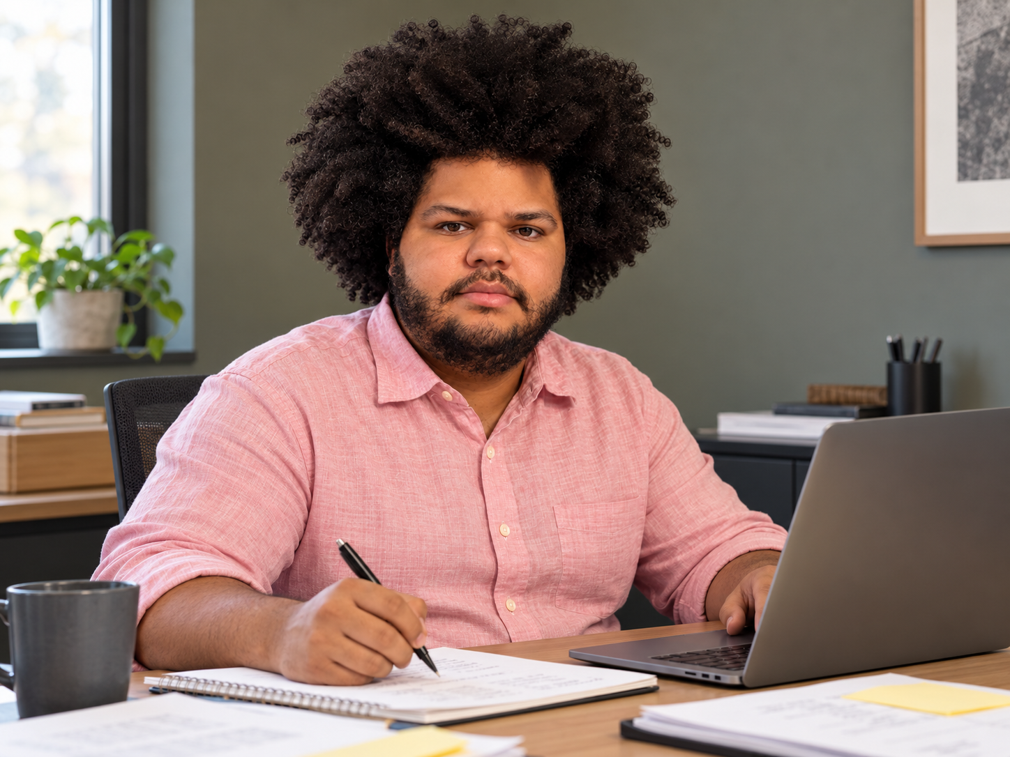 Dontae at work, D Foster Consulting