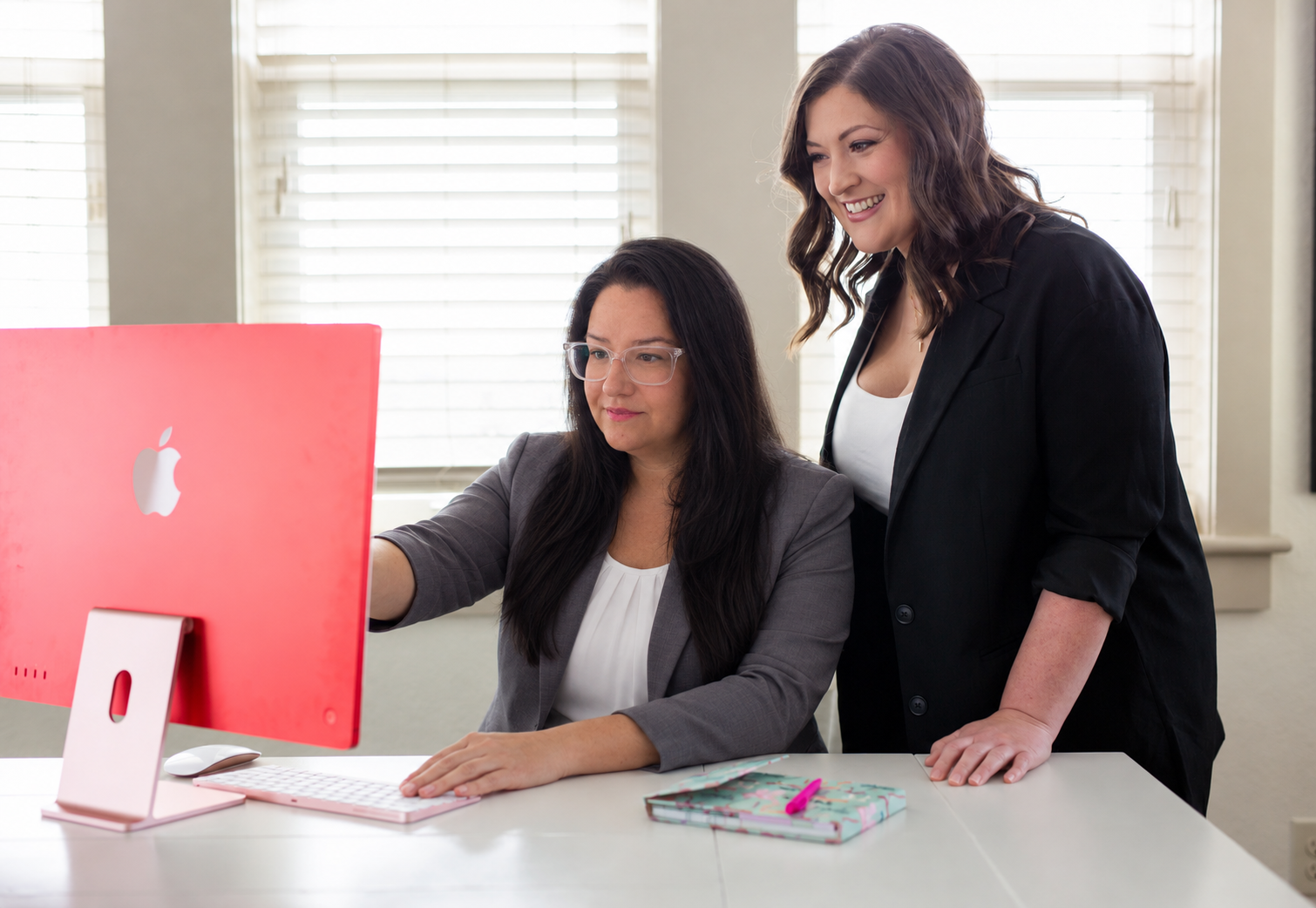 Kareanne & Jackie at work, D Foster Consulting
