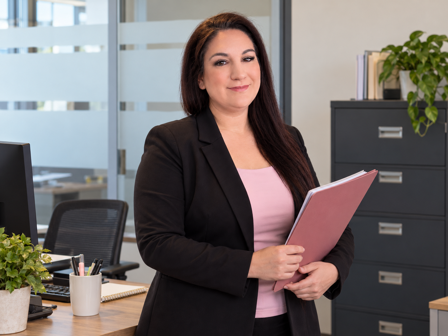 Katelyn Shannon at work, D Foster Consulting