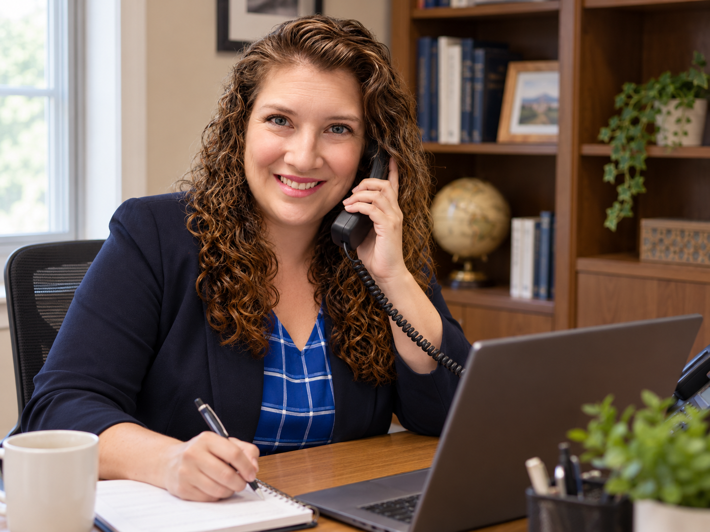 Lisa at work, D Foster Consulting