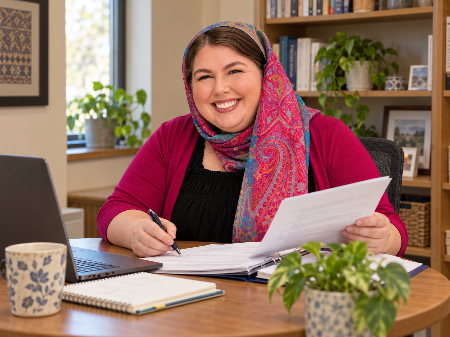 Shawna Cotton at work, D Foster Consulting